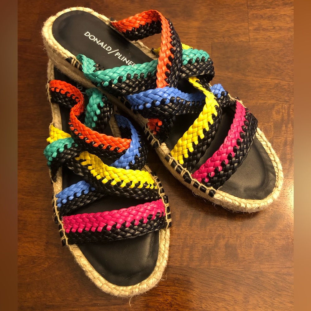 NWOT Donald Pliner Rhonda Woven Espadrille Sandal -Size 7